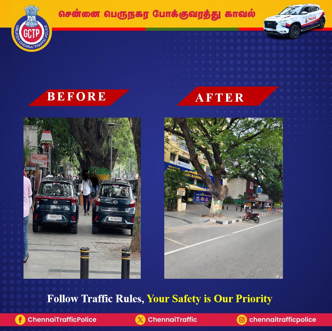 Greater Chennai Traffic Police tweet media