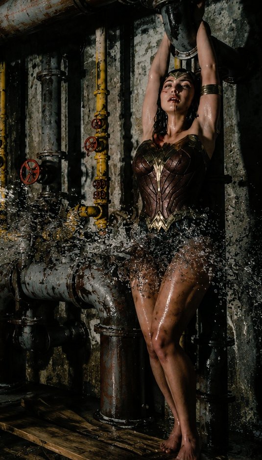 FriedShowdown's tweet photo. #galgadot wonder woman endures a humiliating defeat and torture at the hands of drug smugglers. Only available on my patreon in Episode 9 of Fall of Wonder.

#wonderwoman #captured #tortured #ryona @GalGadot https://t.co/vby5Xm26Gv