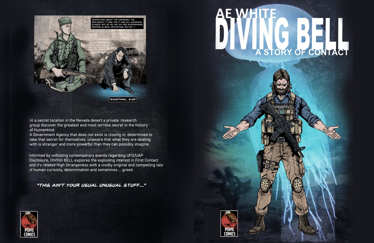 PsipicArtist's tweet photo. @KalFulsom Out now @globalcomix along with my other graphic novels,  'DIVING BELL-A STORY OF CONTACT' Also available physically soon through Amazon, thank you... https://t.co/1pf3we9wQ1