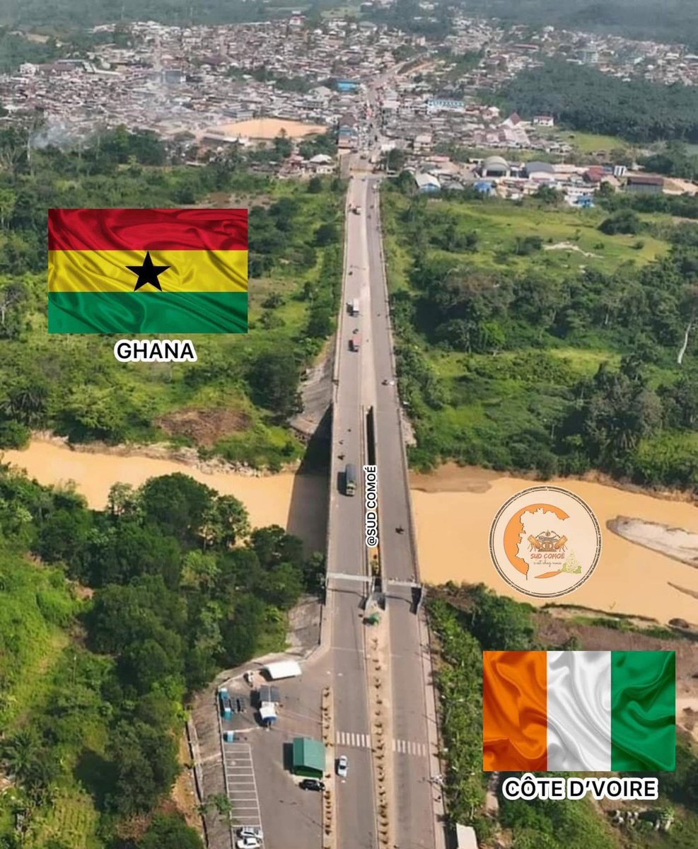 Monafrique8's tweet photo. 🚧📍 Frontière Côte d’Ivoire 🇨🇮 – Ghana 🇬🇭Un axe stratégique pour les échanges commerciaux, la mobilité des populations et l’intégration régionale en Afrique de l’Ouest. 🌍🤝#CotedIvoire #Ghana #AfriqueDeLOuest #Frontiere #Commerce #IntegrationRegionale #ECOWAS #Afrique https://t.co/vLL98qf3DE