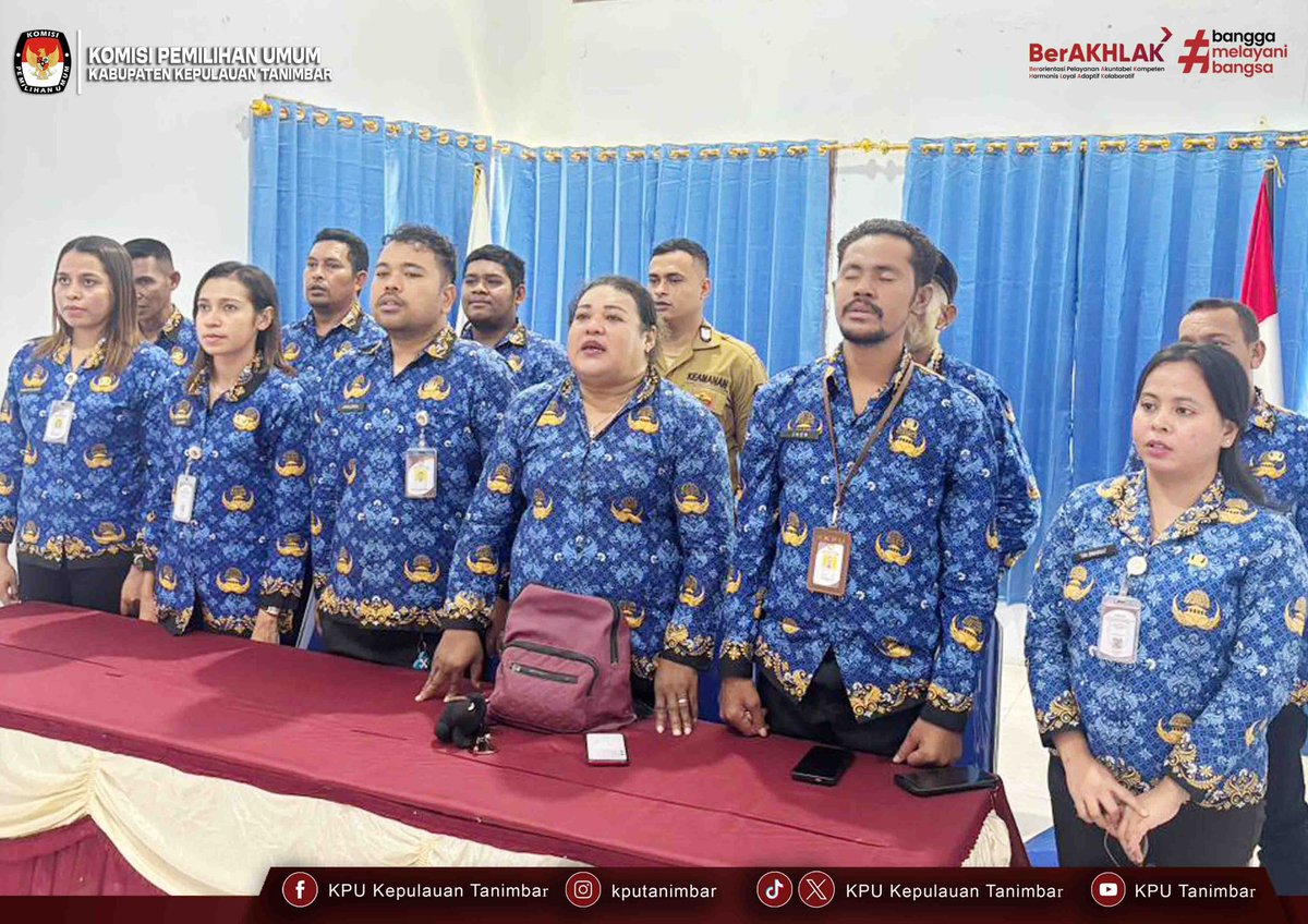 KpuTanimbar's tweet photo. #TemanPemilih, KPU Kabupaten Kepulauan Tanimbar mengikuti kegiatan Sosialisasi Penegakan Disiplin bagi Pegawai Pemerintah dengan Perjanjian Kerja (PPPK) di Lingkungan Sekretariat Jenderal KPU Republik Indonesia yang diselenggarakan secara daring melalui zoom meeting  (17/6) https://t.co/sXcmTmTogO
