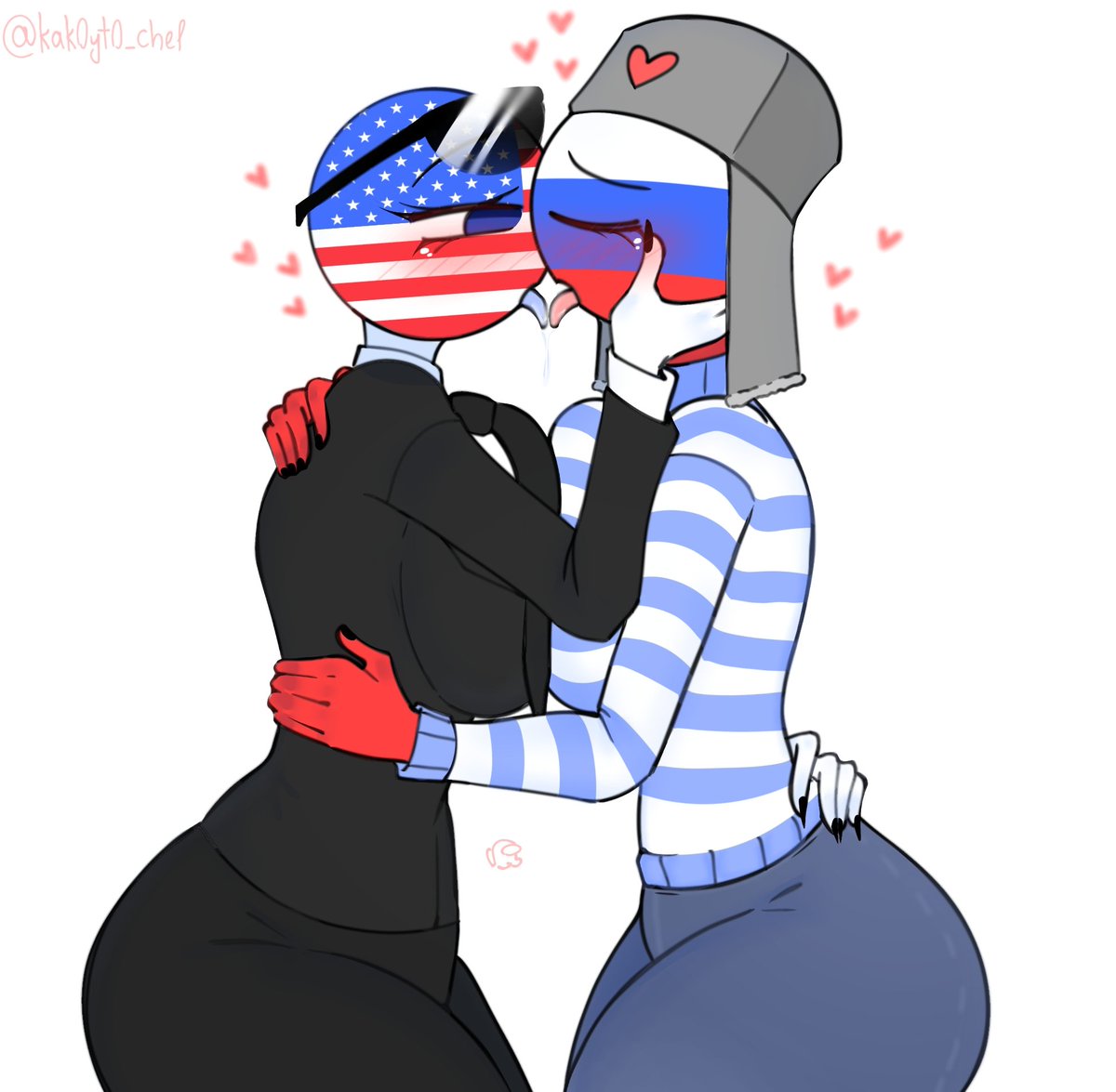 kak0yt0_chel's tweet photo. 🇺🇲❤️🇷🇺😘🥰 #countryhumans #countryhumansnsfw #countryhumansusa #countryhumansamerica #countryhumansunitedstates #countryhumansrussia https://t.co/aSwAiQq5jO