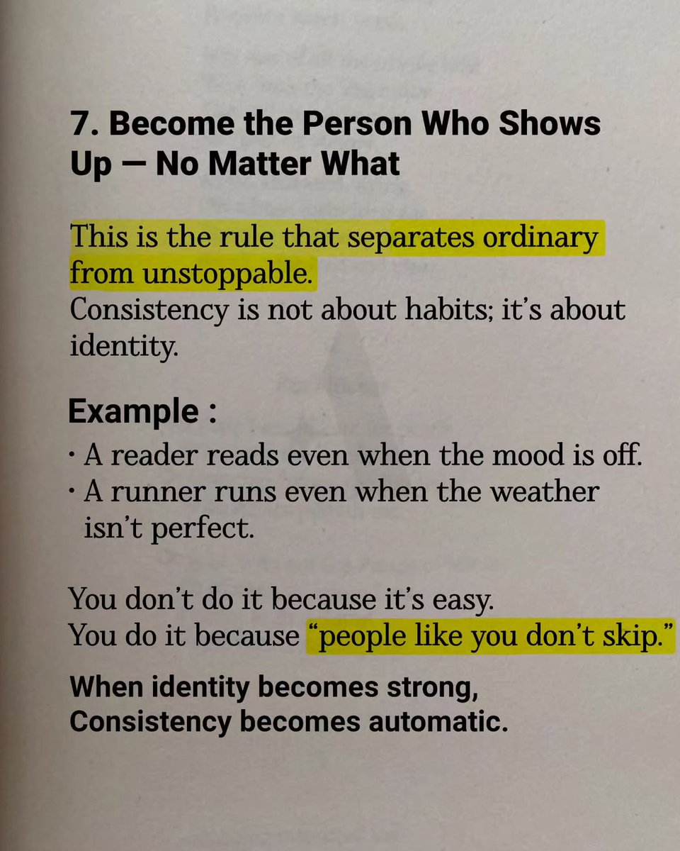 powerbeastt's tweet photo. 7. Become the Person Who Shows Up - No Matter What https://t.co/KOaP9P8mNf