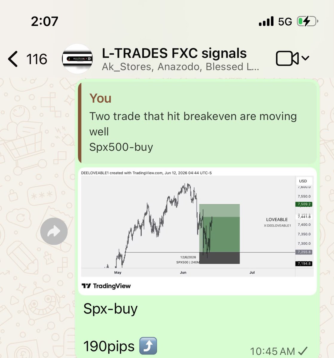 DEELOVEABLE1's tweet photo. SPX500📊:PRICE DELIVERED 

2RR⤴️

190pips⤴️

Inside my Signal community,you get:
- High-probability daily setups
- Exact Entry,Take Profit, and Stop Loss targets
    •Strict risk management to protect your capital
- Market insights so you learn while you earn. Dm

#Iran #Trump https://t.co/PTp1JP7xN7