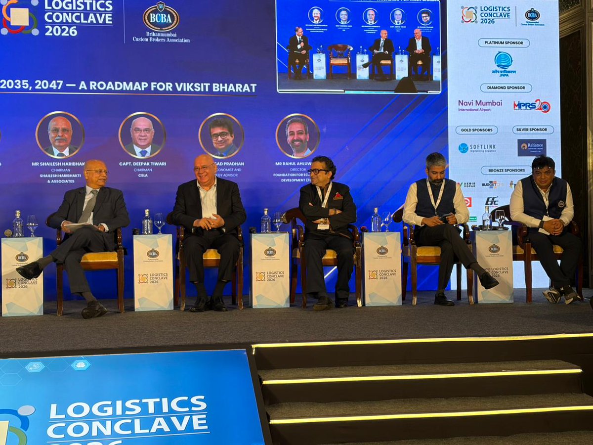 BCBA_IND's tweet photo. The future belongs to those who prepare for it today. This insightful session explores India's growth ambitions and the pivotal role that logistics, trade, and infrastructure will play in shaping the nation's journey towards Viksit Bharat. https://t.co/xHB9fpopuN