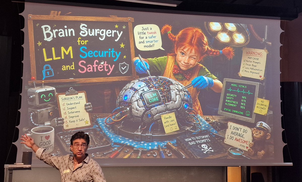 cysep1's tweet photo. [CySeP’26] Day 3 Talk 1: Prof. Ahmad-Reza Sadeghi, "Neuron Surgery for Machine Safety and Security"
 
#CySeP2026 #NSS_KTH #KTH #Stockholm 
@NetSysSecKTH
@KTHuniversity https://t.co/cPKHd7fLS5