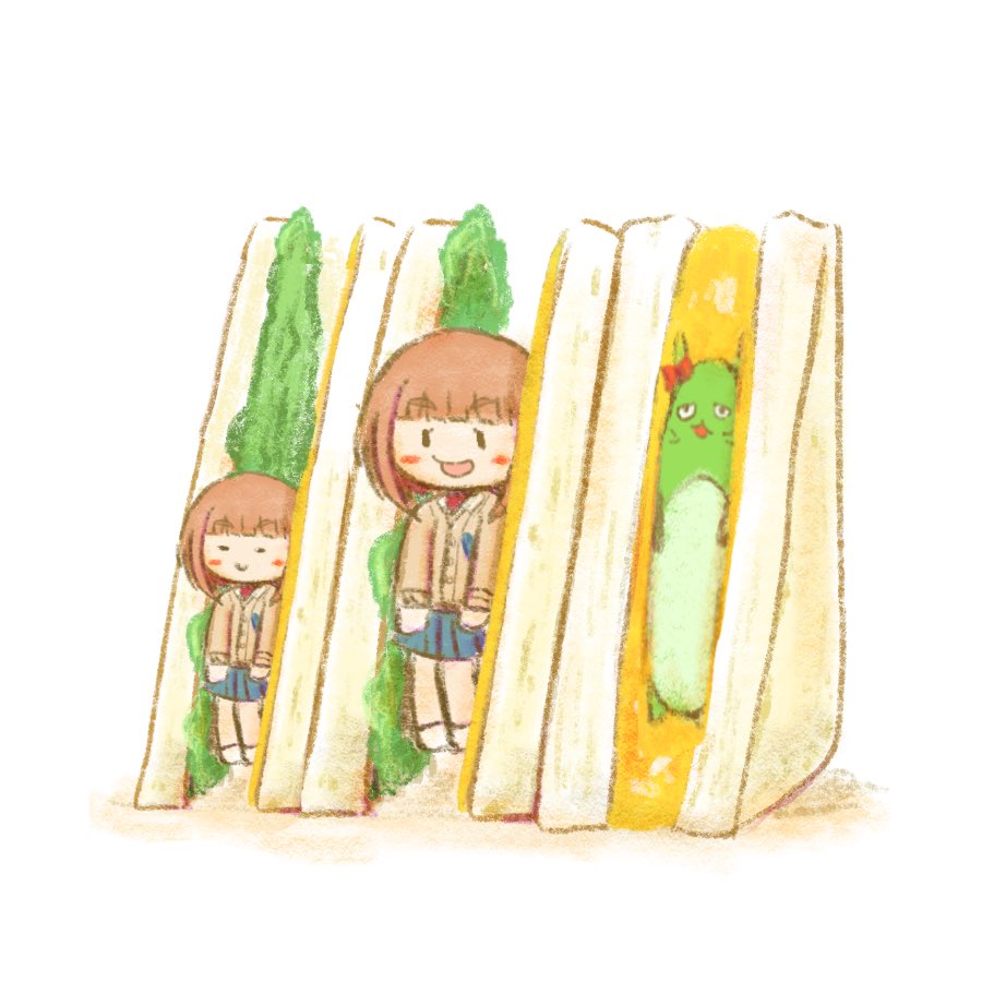 「盛り過ぎ!柚サンド! 柚を約51%増量!」|タコトギのイラスト
