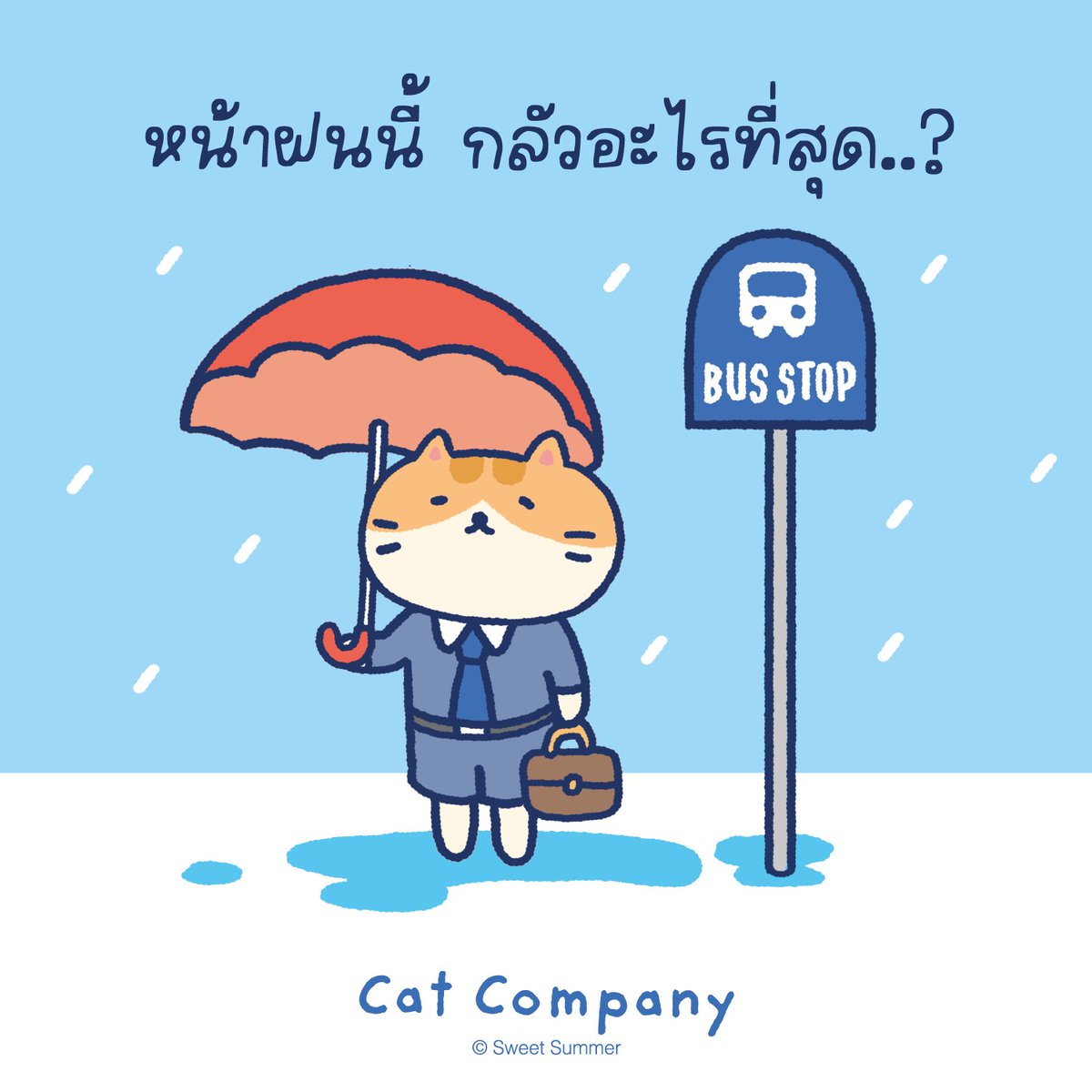 CatCompany_'s tweet photo. ช่วงหน้าฝนแบบนี้ เพื่อน ๆ กลัวอะไรกันบ้างคะ ? 😃
รถติด ฝนตกตอนเลิกงาน รองเท้าชื้น หรือพกร่มมาแล้วไม่ได้ใช้ มาแชร์กันได้นะคะ

#sweetsummer #catcompany #คอมเมนต์กันหน่อย https://t.co/yWnjg8nq7T