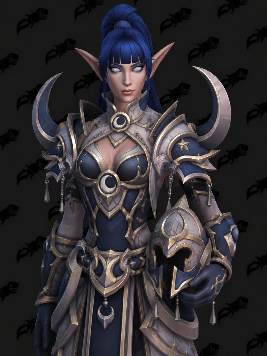 warden armor fake screencap night elf female revamp concept #aiart # ...