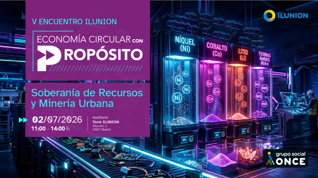 RevistaRETEMA's tweet photo. ♻️ Soberanía de recursos, minería urbana y autonomía estratégica europea centrarán el V Encuentro @ILUNION  #EconomíaCircular con Propósito.

📅 2 de julio
📍 Auditorio Torre ILUNION
🕚 11:00 - 14:00 h

🔗 Inscripción: https://t.co/PNqEvqt69A https://t.co/cZ5FXyEu3B