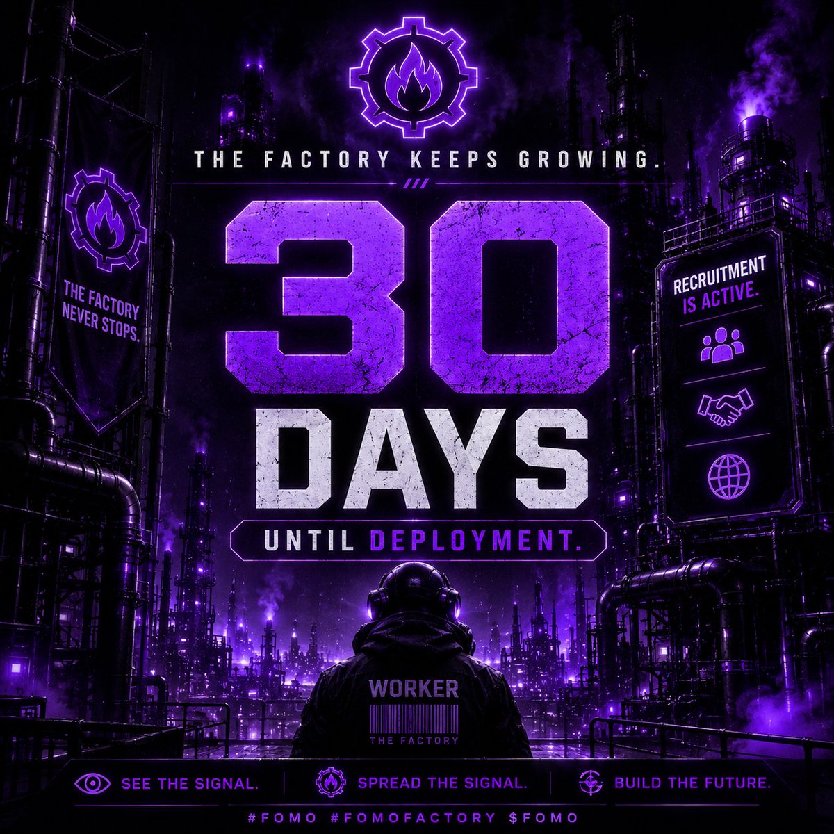 FactoryFomoSol's tweet photo. 30 days.
The signal is spreading.
The workers are gathering.
Deployment is getting closer.
ποΈπππ₯
#FOMO #FOMOFactory $FOMO https://t.co/GrSncXrVcI