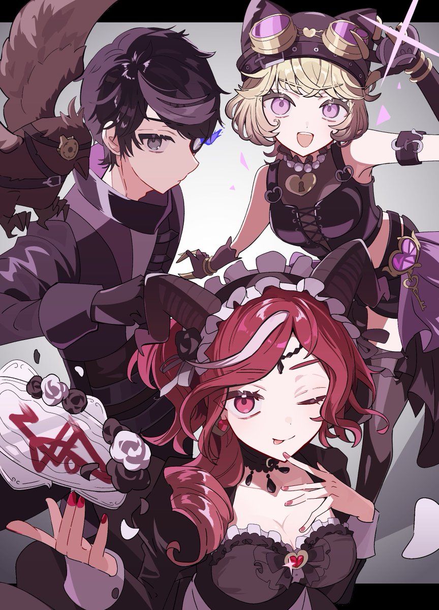 11Potechi's tweet photo. メロディー家の暗躍する3人
黒い衣装がカッコ可愛くて好き!🖤
https://t.co/AmK9dBEA8h
#IdentityV8周年イラコンFA https://t.co/QHUDNkO6NO