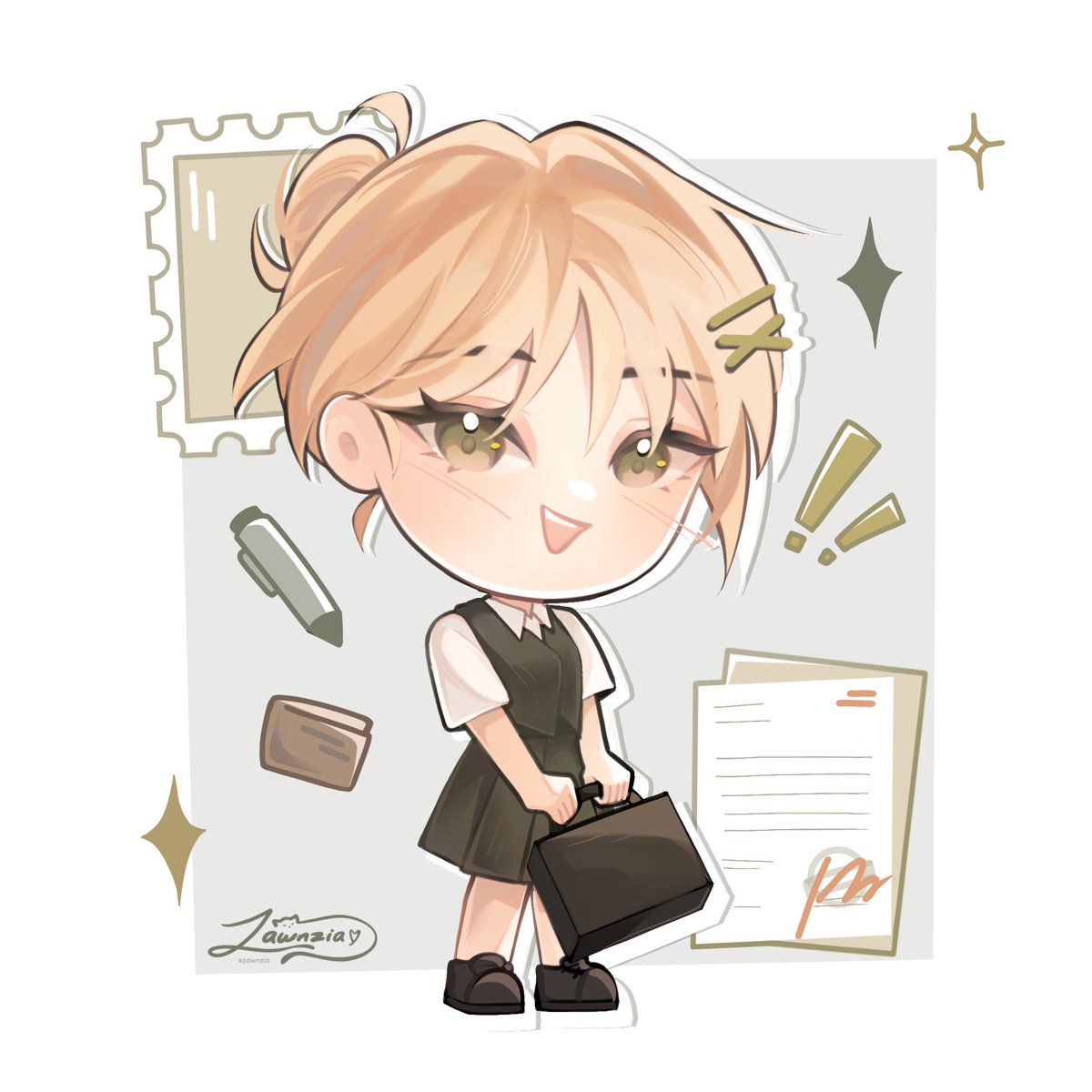 zawnzia's tweet photo. Experimenting with my new chibi style :3
#OC #zawnzocs #ocsbase https://t.co/9lfmr4kScc