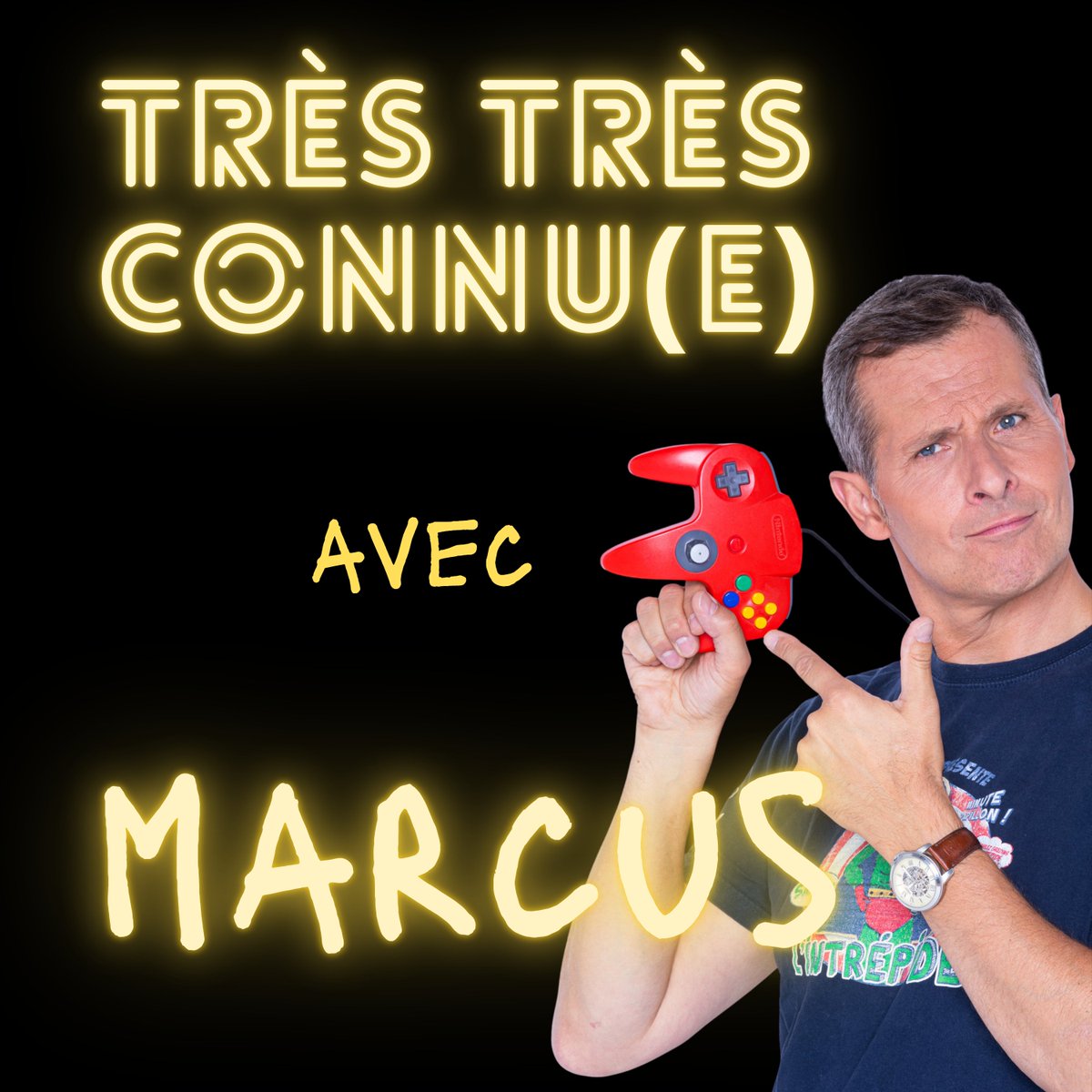 TresTresConnu's tweet photo. On reçoit Marcus, alias Marc Lacombe, le célèbre animateur de feu Game One. Il nous raconte sa célébrité à mi-temps, ses nombreuses années à la télévision, le futur (?) de Game One et les rares fans qui ne sentent pas bon. @Marcuszeboulet 
À écouter ici https://t.co/jQlL8VlqUg https://t.co/M89n8cXvi0