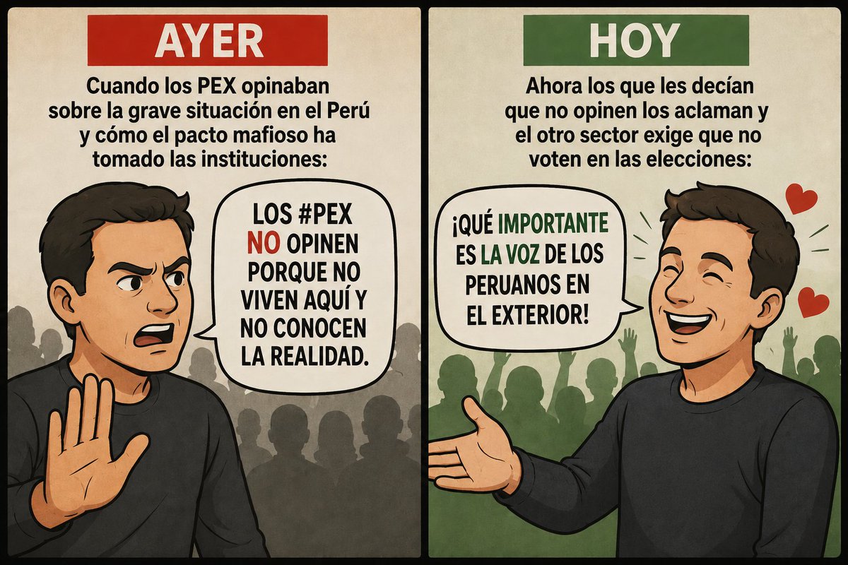 slpng_giants_pe's tweet photo. La cruda verdad.
Parece que el problema nunca fue que opinaran desde fuera, sino que sus opiniones no coincidieran con determinadas posiciones.
#PEX https://t.co/YKxcWrsuY3