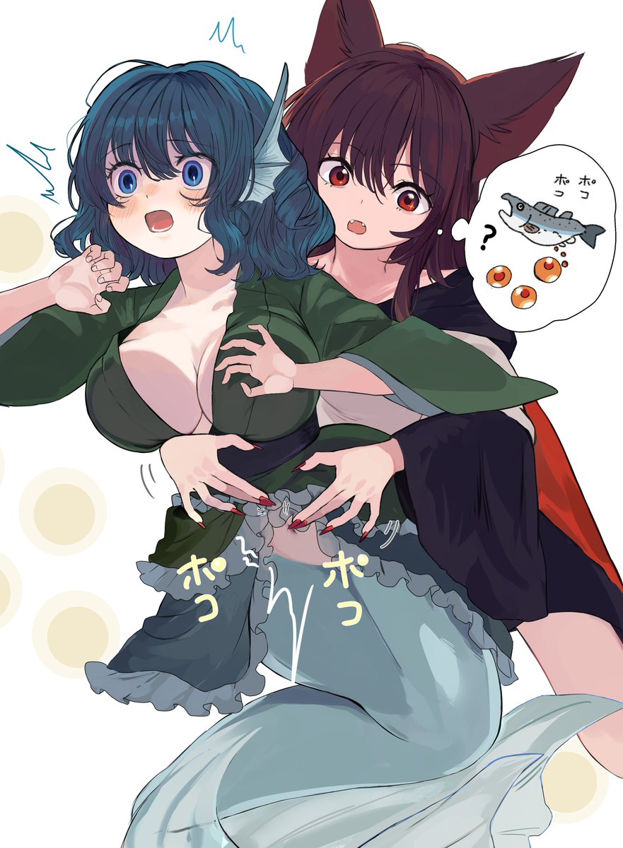 niseneko21's tweet photo. ナニかをガマンするわかさぎ姫 https://t.co/UlVJM0djti