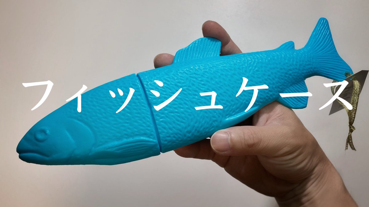 ch_zag's tweet photo. フィッシュケース　不気味可愛いペンケース(？)衝動買い https://t.co/o8Df1xMt7a @YouTubeより https://t.co/BxH6efMZhC