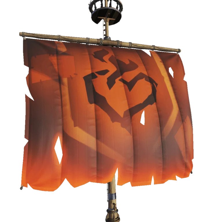 HansWalter113's tweet photo. @SkeleCurseIRL My favourite Sails right now are the Champion of Flame Battle-Scarred ship Sails. https://t.co/mbRH4rBkjQ