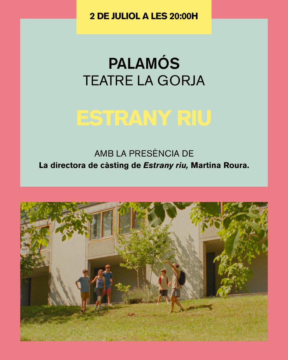 CicleGaudi's tweet photo. 🎤 Més sessions especials al Cicle Gaudí!

📽️ 'Estrany riu' es projecta a més de 130 sales d'arreu de Catalunya, però només algunes comptaran amb la presència de membres de l'equip del film.

📍 A https://t.co/9PjnJYfIgZ trobareu la resta de projeccions del mes! https://t.co/HbDcrDpIWE