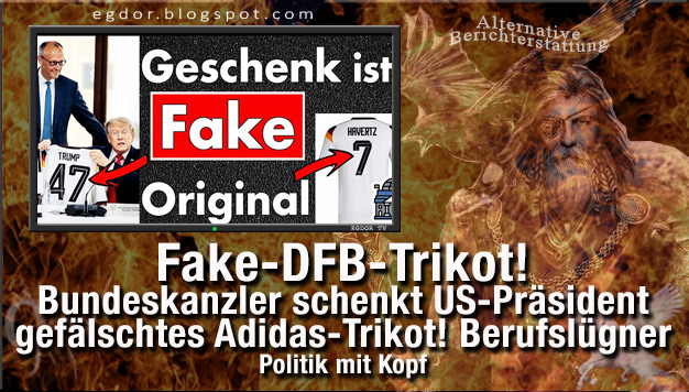 EgdorB's tweet photo. Politik mit Kopf - Fake-DFB-Trikot! Bundeskanzler schenkt US-Präsident gefälschtes Adidas-Trikot! Berufslügner
https://t.co/x6SiQRCB1y https://t.co/Mfpvux2Xy7