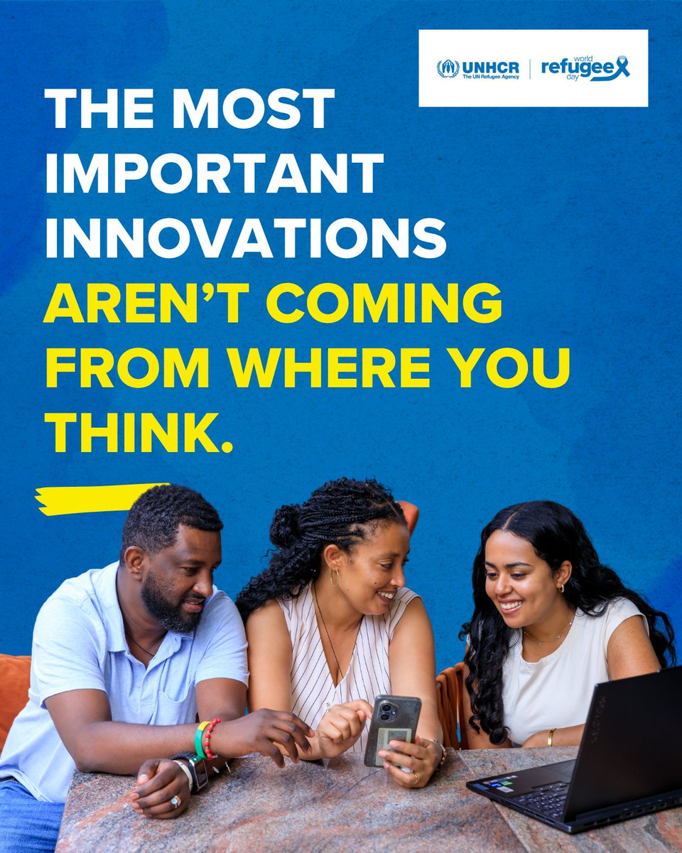 Graphic for world refugee day "The most important aren't coming from where you think"