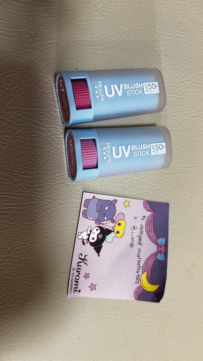 i_imyb's tweet photo. บลัชสติ้ก mizumi
มี 2 สี 05,07 ใช้ไปประมาณ 3 ครั้ง

180 รวมส่ง

200 รวมส่ง

#ส่งต่อสกินแคร์ #สกินแคร์มือสอง #ส่งต่อคสอ #คสอมือสอง #ส่งต่อเครื่องสำอาง https://t.co/BZPpbFzeOP