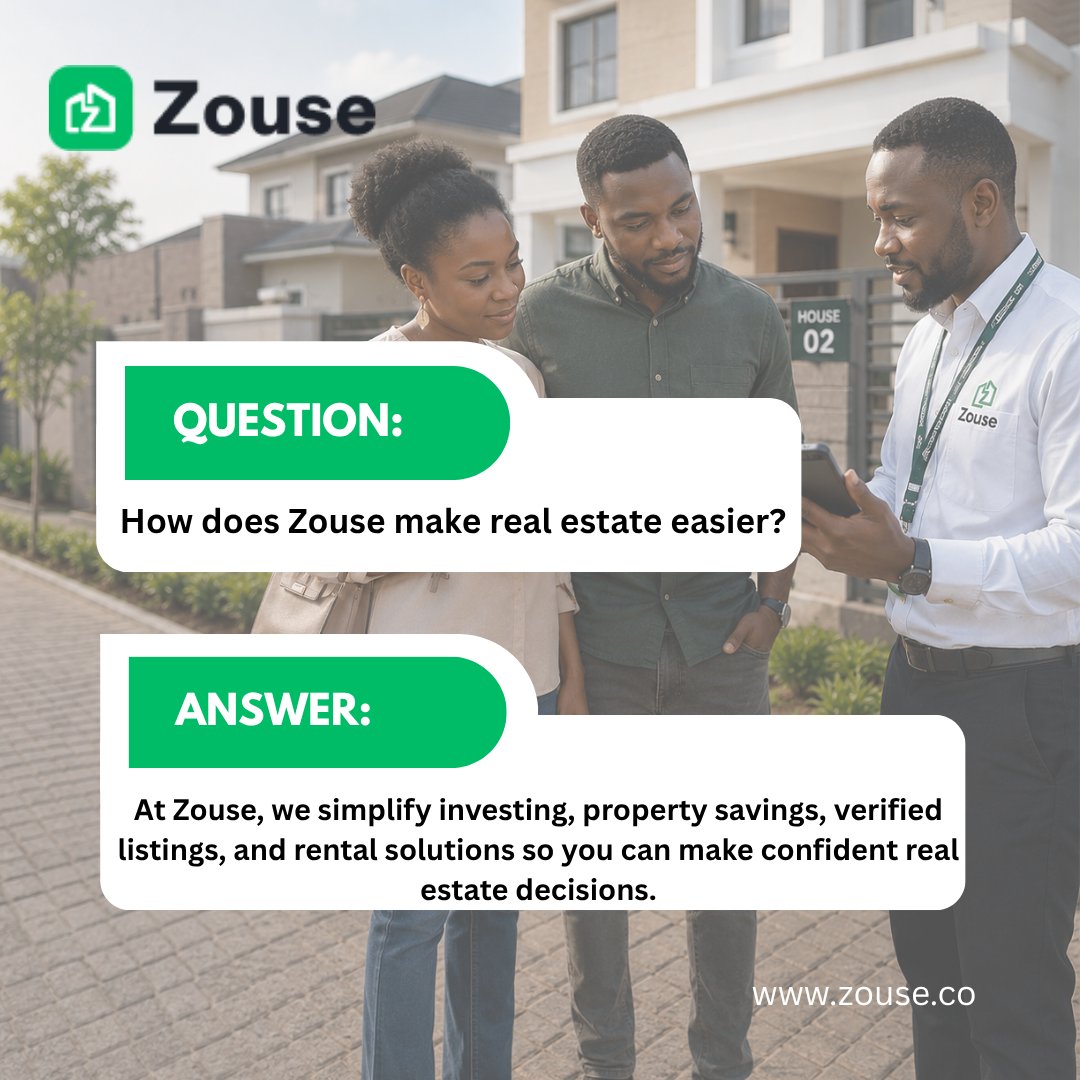 zousellc's tweet photo. Making real estate decisions shouldn't feel overwhelming. 🏡#Zouse #PropTech #RealEstate #PropertyInvestment #SmartInvesting https://t.co/qSA5NKFGnc
