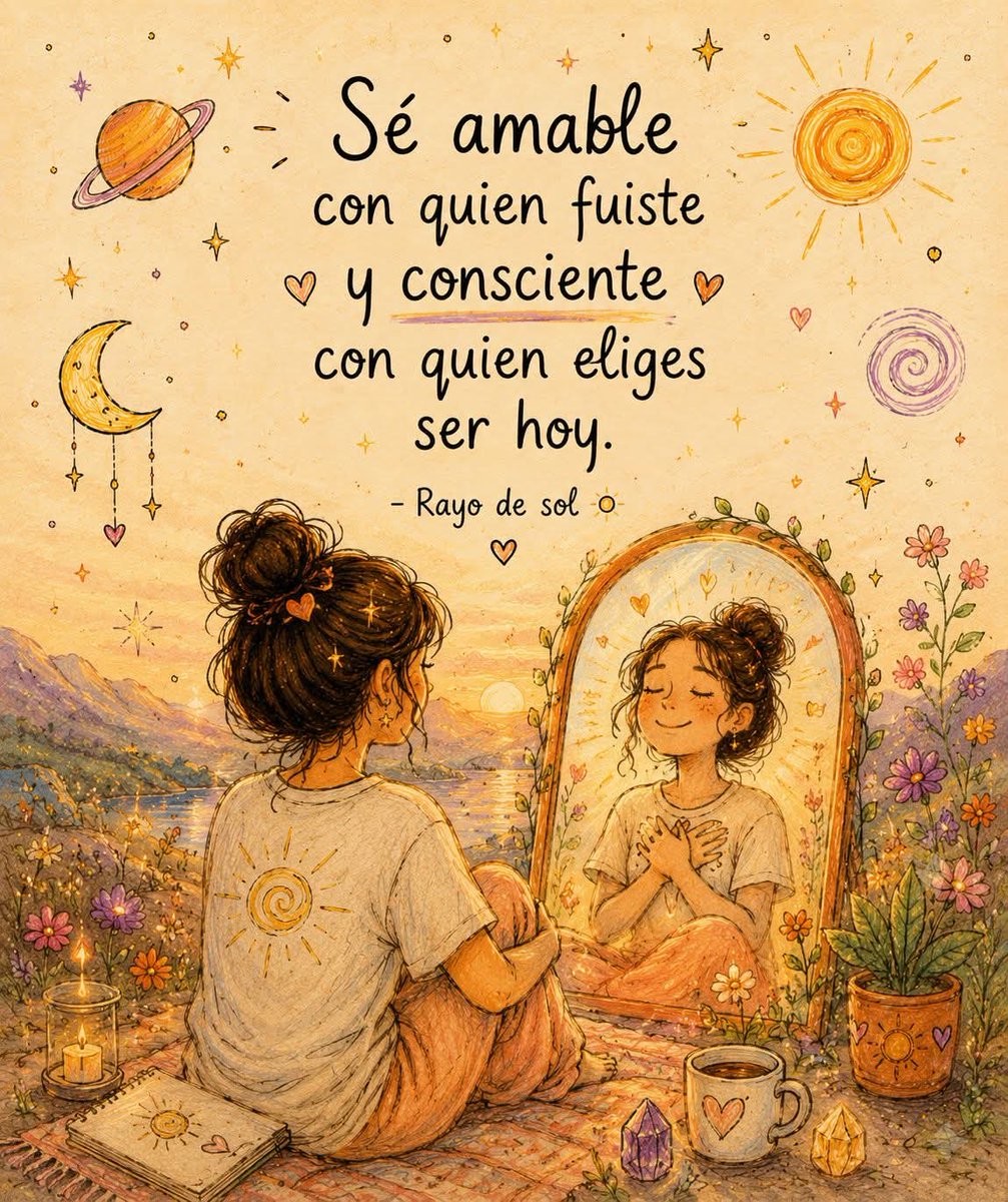 suaVe_teRNuRa's tweet photo. "La versión de ti que se equivocó también estaba aprendiendo a amar, a confiar y a vivir con las herramientas que tenía en ese momento.

No la juzgues. Abrázala.

Hoy no eres quien fuiste, pero tampoco existirías sin esa parte de tu historia.
Elige mirarte con ternura y caminar con conciencia."

– Rayo de sol ☀️
