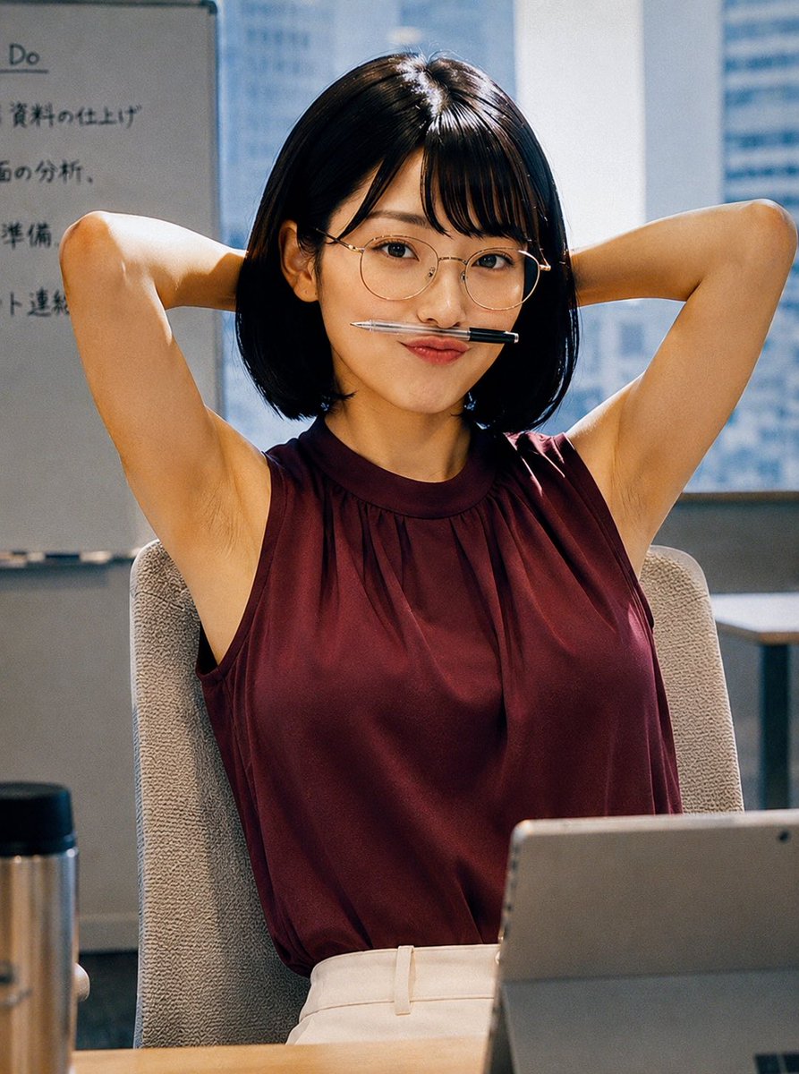 Aida_Sachik0's tweet photo. ちょっとだけ残業したら女子会だよー
一緒にくる？
#AIart️️️️️️️️️️️️️️️️️️️️️️️️️️️️️️️️️️️️️️️️️️️️️️️️️️️ #藤崎彩乃 #AIOL部 https://t.co/EIWjyzKGIv