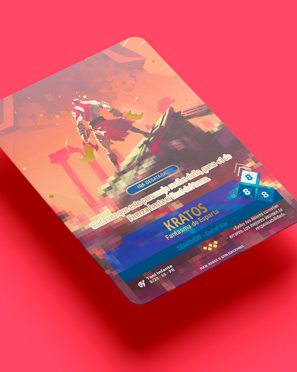 GamesTribune's tweet photo. 🔥¡Los dioses del Olimpo le temen!

Kratos, el fantasma de Esparta, protagoniza nuestra carta especial Pixel Forge para este mes.

🎨¡Con una ilustración espectacular de @toni_infante!

¡Hazte con esta carta de God of War con el número de julio! https://t.co/F2fvr6kb6t https://t.co/cWQqbjVfX1