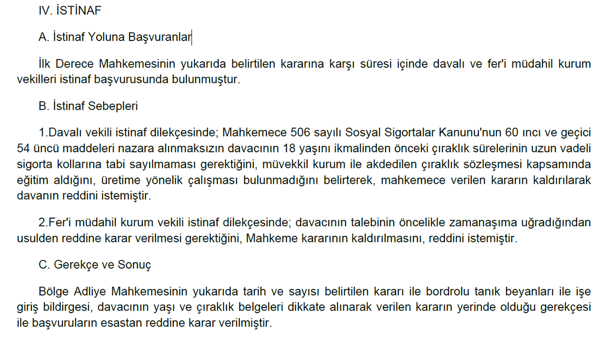 bdemircioglu's tweet photo. 9️⃣ Bölge Adliye Mahkemesi;

İlk Derece Mahkemesi kararını yerinde bularak,

İşveren ve SGK'nın istinaf başvurularının ESASTAN REDDİNE karar verdi.
BÖLGE ADLİYE MAHKEMESİ KARARI: 10. HUKUK DAİRESİ 2021/833 E. - 2022/1770 K. https://t.co/YyYwbUfjdS