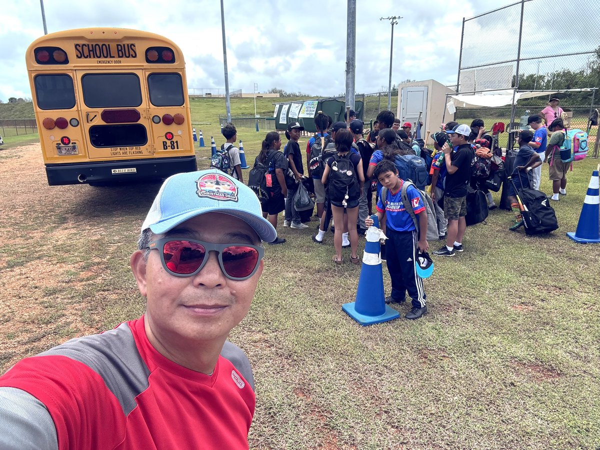 EdPingyuanLu's tweet photo. Glad to help #Guam #Baseball Academy’s summer camp a little bit. It’s fun to do some training with those lovely kids.

Surprisingly, there’s a Taiwanese boy coming to Guam specifically for joining the camp. I was so happy when he said he’s enjoying the trip. https://t.co/N4fFxWxsNu