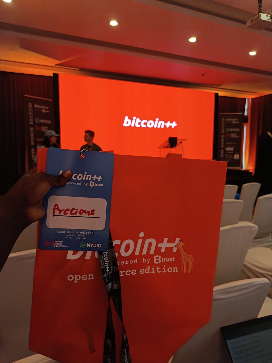 _skillpulse's tweet photo. The biggest open source Bitcoin event is happening RIGHT HERE in Nairobi at @btcplusplus   Goodies secured  Absolutely buzzing and hyped to be in the room with the real builders! Let’s gooo!#BitcoinPlusPlus #Nairobi #Bitcoin #OpenSource #BTC #CryptoAfrica #BitcoinCommunity https://t.co/MirKwuMP9P