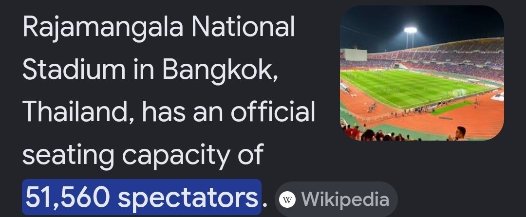sothye's tweet photo. We already predict KL will not get additional date.
I think d # audience counts too. Look @ d capacities.
Seating # may reduce coz of RV n camera setting. But will add w/floor seating.

BKK -(51560 x3) -154680
SG -(55000 x4) -220000
JKT -(77193 x3) -231579
KL -(87411 x2) -174822 https://t.co/zdfyXCIO93