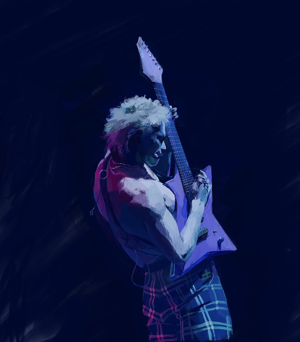 paleduskのdaidaiを描きました！！ ギターの弾き方かっこいい