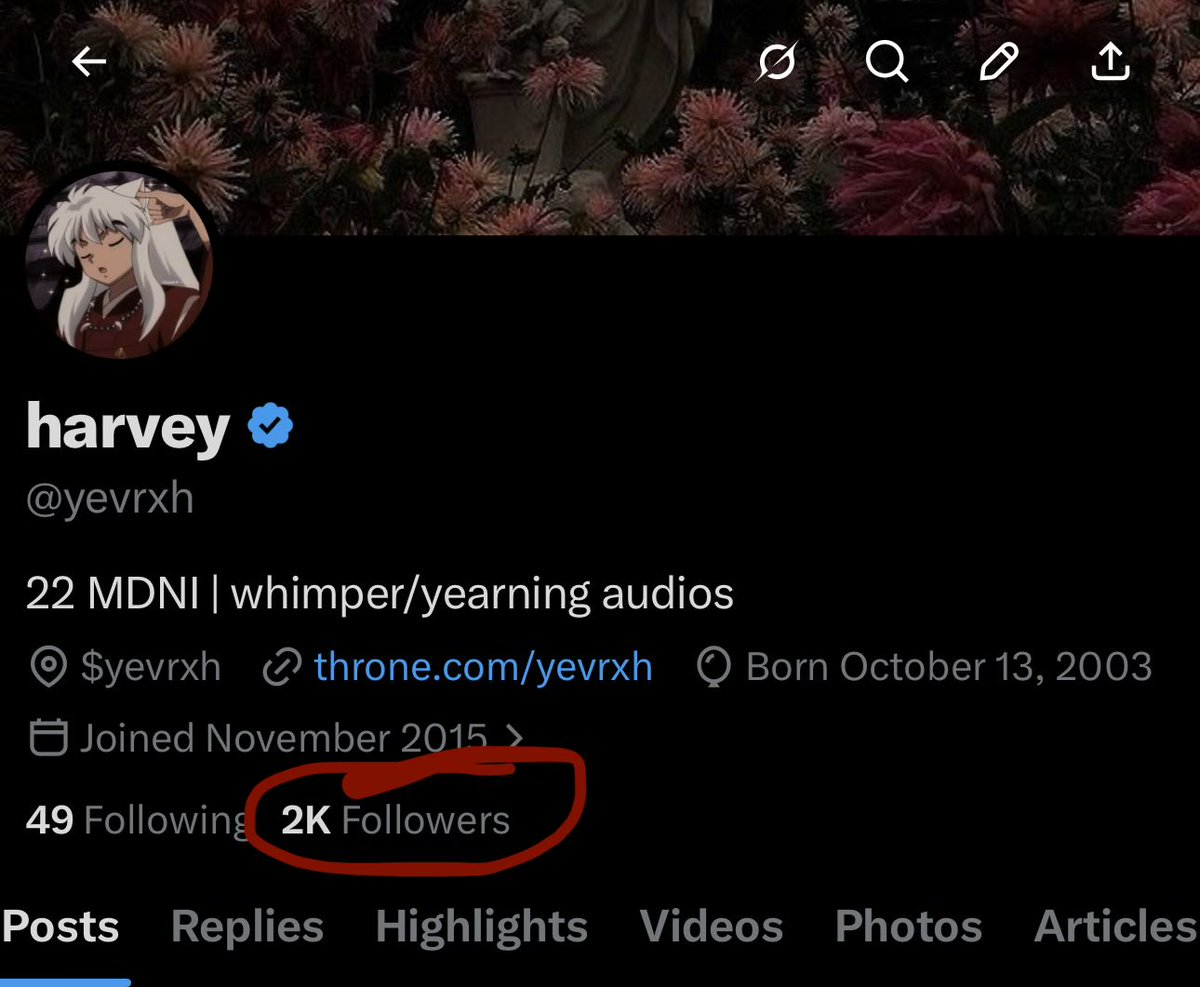 yevrxh's tweet photo. 2000 followers… I DONT THINK IVE EVER MET THAT MANY PEOPLE IN MY LIFE!!! Thank you all for the follows… Next audio soon… https://t.co/fDOeePIfBP