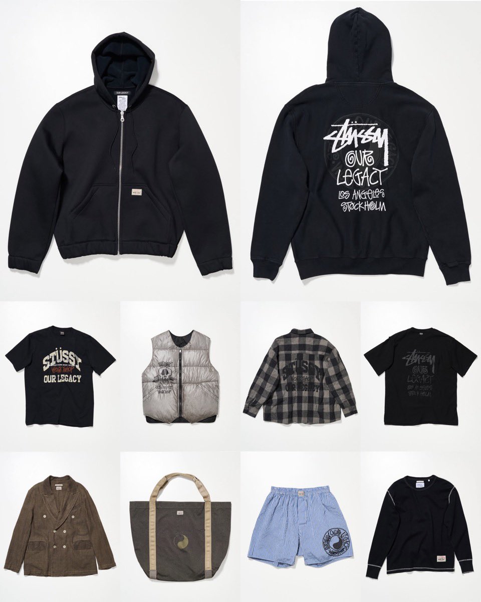 Stüssy x Our Legacy Work Shop コラボコレクション第10弾が登場
