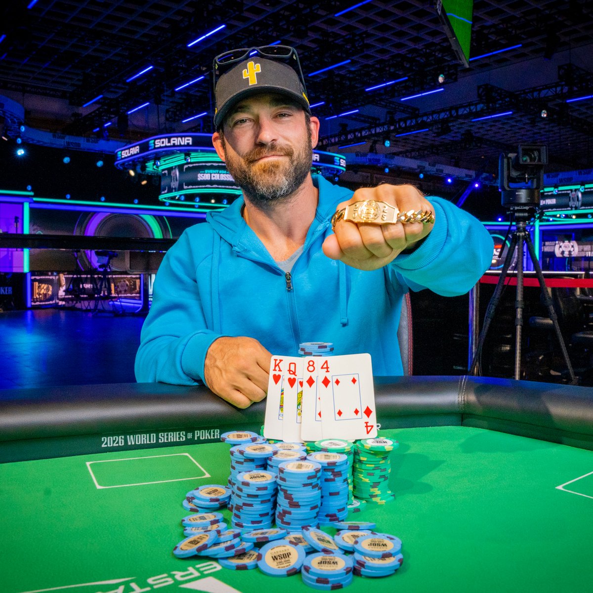 WSOP's tweet photo. Eddie Blumenthal's long awaited WSOP moment has arrived!

Blumenthal captured his first WSOP gold bracelet in Event #45: $2,500 Mixed Omaha Hi-Lo &amp; Stud Hi-Lo, earning $248,545 and snapping a seven-year tournament victory drought in the process.

Congratulations, Eddie! https://t.co/kJIIXbubJA