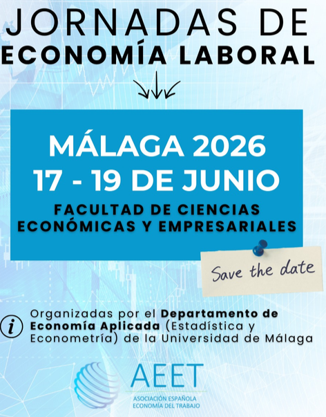 idescat's tweet photo. L'Idescat ha estat convidat a participar en les XVIII Jornades d'Economia Laboral, organitzades per la Universitat de Màlaga per als dies 17-19 de juny. L'Idescat presentarà 'Estimació mensual de la població activa'
👉https://t.co/zo0MljN2ub
#JEL2026 #EconomíaLaboral @aeetrabajo https://t.co/gyK1SttgcI