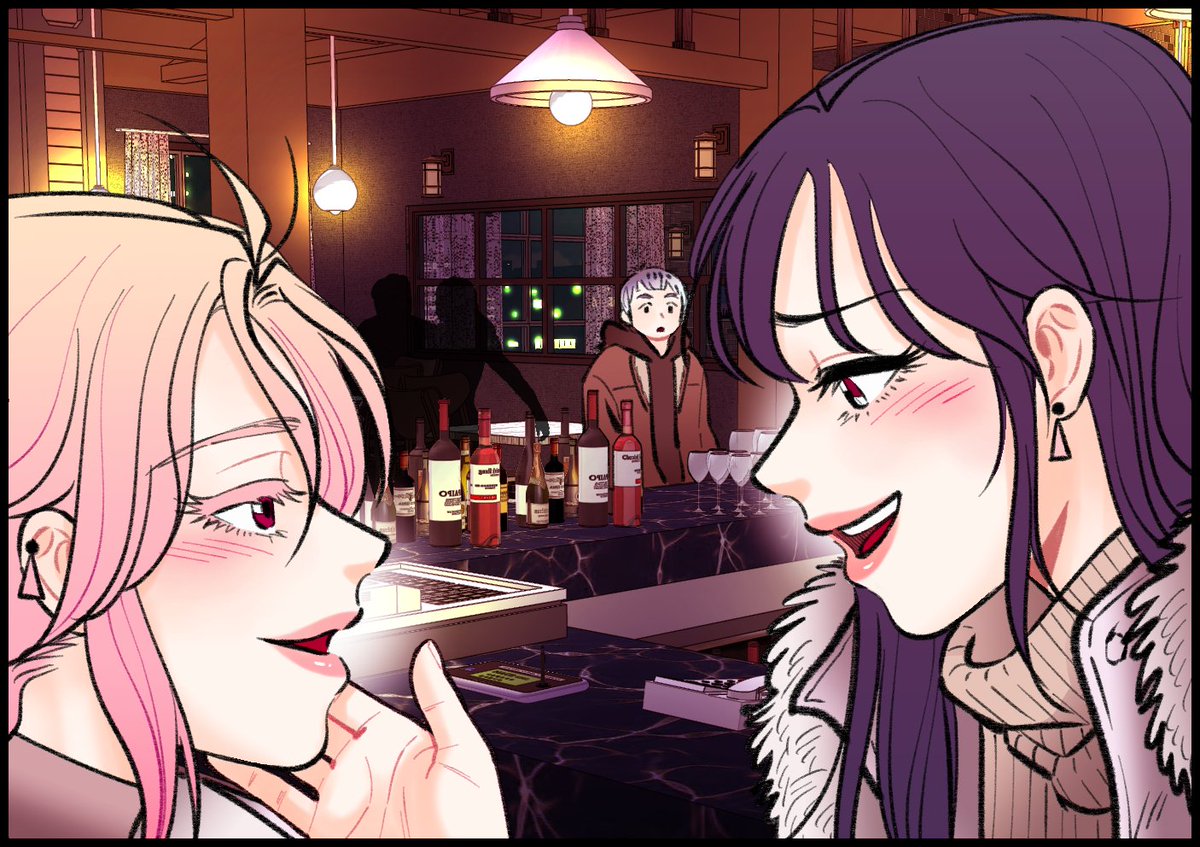 bearfox_studio's tweet photo. [완성본] 

1 : 완성 원고 페이지
2 : 배경 후보정 완성본 
3 : 실제 웹툰 원고 컷 

(팁)
인물 이미지를 올린 다음 그 위에 마지막으로 분위기용 그라데이션을 올려줍니다.

저는 붉은 톤이면 예쁠 것 같아서 오버레이로 하나 더 깔아줬어요. https://t.co/lV4YEBx0Sl