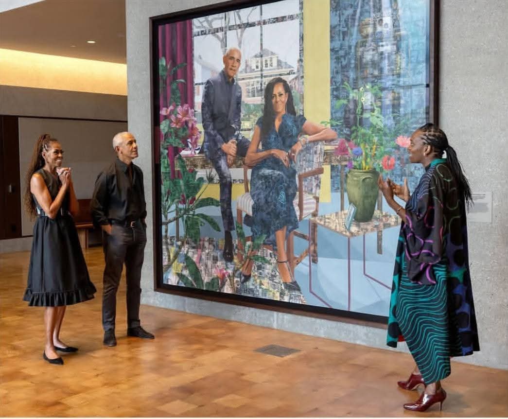 PatriotThe38286's tweet photo. 🇳🇬 Nigerians continue to leave remarkable footprints across the world, and one shining example is @AkunyiliCrosby.

Njideka Akunyili-Crosby, daughter of Dr. Chike and the late Prof. Dora Akunyili, is doing extraordinary things on the global stage, carrying forward a legacy of excellence, creativity, and service.

Former U.S. President @BarackObama  and First Lady @MichelleObama  have officially unveiled their first joint official portrait, beautifully painted by the renowned Nigerian artist, Njideka Akunyili-Crosby.

To create this masterpiece, Njideka immersed herself in the world of the Obamas, carefully studying their books, speeches, and podcasts to capture authentic memories, emotions, and experiences. 

The result is a stunning work of art that reflects not just two global icons, but also the power of storytelling through creativity.

The portrait will be permanently displayed in the Hope and Change Lobby at the upcoming Obama Presidential Center in Chicago, standing as a lasting symbol of history, leadership, and artistic brilliance.

From the enduring public service of Prof. Dora Akunyili to the global artistic achievements of Njideka Akunyili-Crosby, the Akunyili family continues to be a blessing to Nigeria and the world.

Nigeria to the world. 🇳🇬✨

Nigeria is the only country we have.

NAIJA NA OUR OWN.

God bless the Federal Republic of Nigeria.

You can reach us through our email: info@patriotng.com

or the following number : 07036368840

or +447878993459