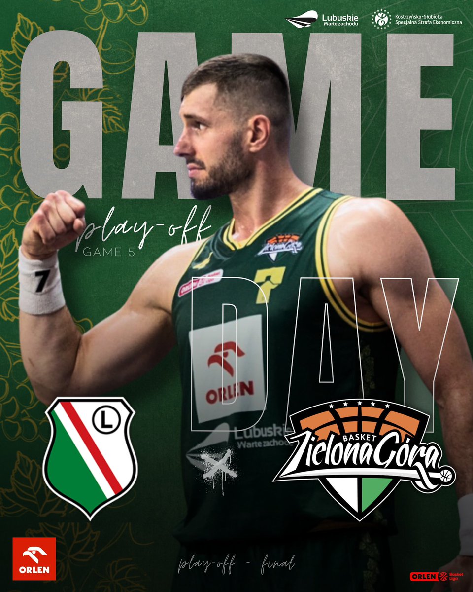 basket_zg's tweet photo. 🏀| Dzisiaj gramy!

Wracamy do Warszawy, do hali OSIR Bemowo, na piąty mecz finałów. Jedna z drużyn obejmie dziś prowadzenie w serii i będzie o krok od Mistrzostwa Polski!

🆚 Legia Warszawa
📅 17.06.2026 r.
⏰ 20:15
📍 Hala OSIR Bemowo, Warszawa
📺 Polsat Sport 1
📻 Radio Zielona Góra
🛋️ Studio pomeczowe w Radiu INDEX

Przypominamy również, że zostały ostatnie bilety na wspólne oglądanie tego meczu w hali CRS na wielkim telebimie. Zachęcamy do zakupu, gdyż atmosfera zapowiada się tam równie gorąco! 🔥

Dawaj Zastal! 💚

Foto: Tomasz Browarczyk

#plkpl