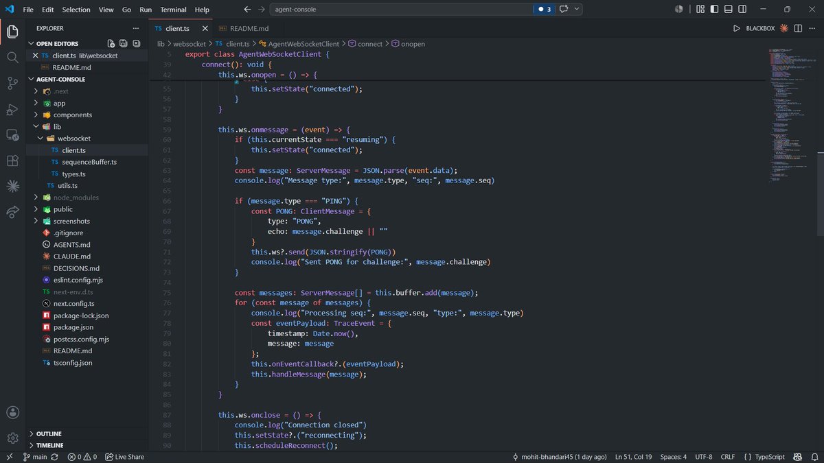 MohitDev45's tweet photo. Websockets were tough. Then I did this assignment.
#WebSockets #TypeScript #NextJS #BuildingInPublic #AI #Frontend #RealTime https://t.co/15dCM7m5Vk