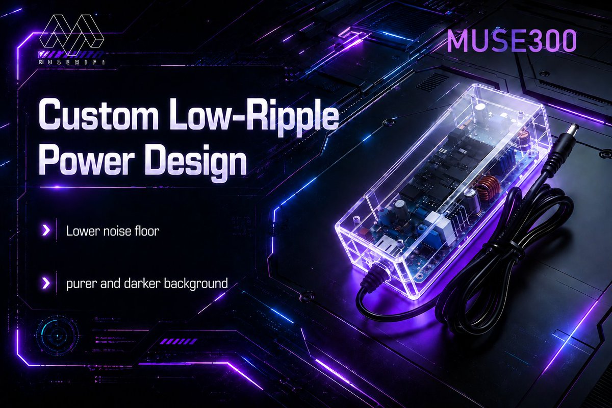 MUSE_HiFi_'s tweet photo. 🎶Customized power. Cleaner sound.
🔌Custom low-ripple transformer for a quieter background and purer signal path.
🌐#MUSEHiFi: https://t.co/TSqObrE2lu
🚀Subscribe on Kickstarter for updates:https://t.co/TjBUXpP7nb
#MUSE300 #DesktopDAC #DAC #AMP #HiFi #Audiophile #HeadFi https://t.co/PcHvhKD9pt