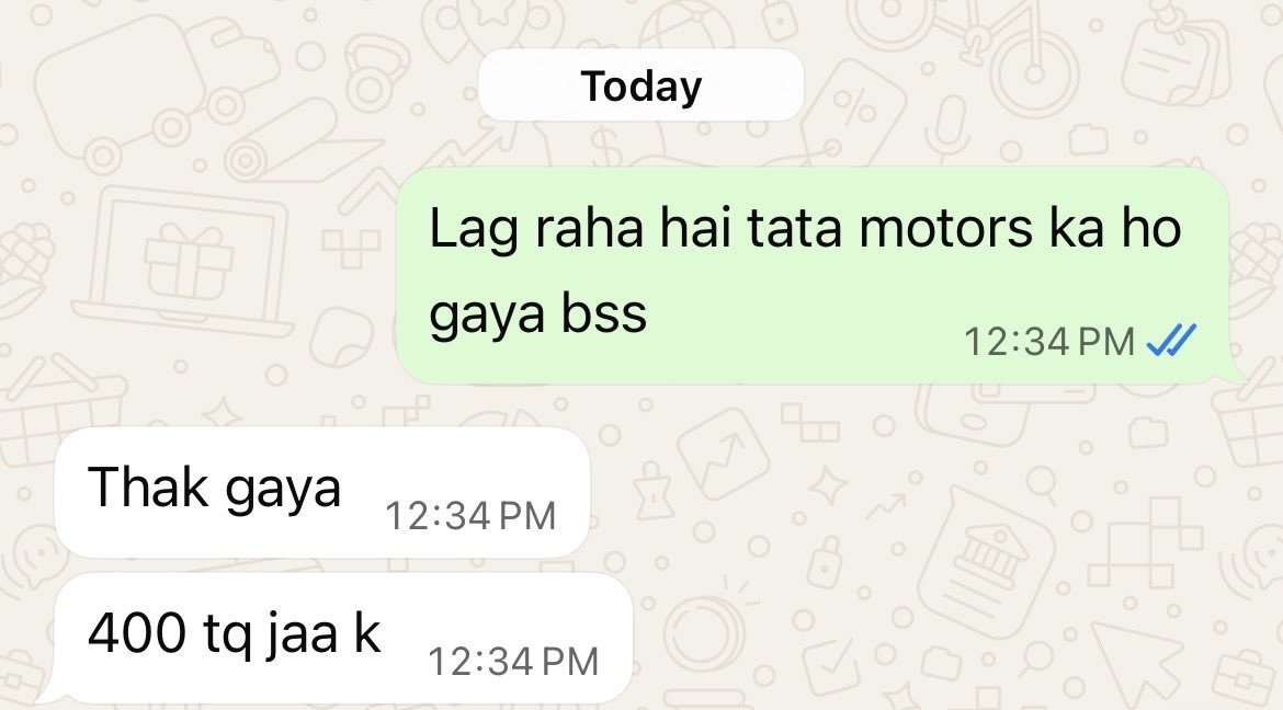 silent_prson's tweet photo. Luckily escape 🫨 

#Tatamotors #nifty50 https://t.co/Yn6cA08ChQ
