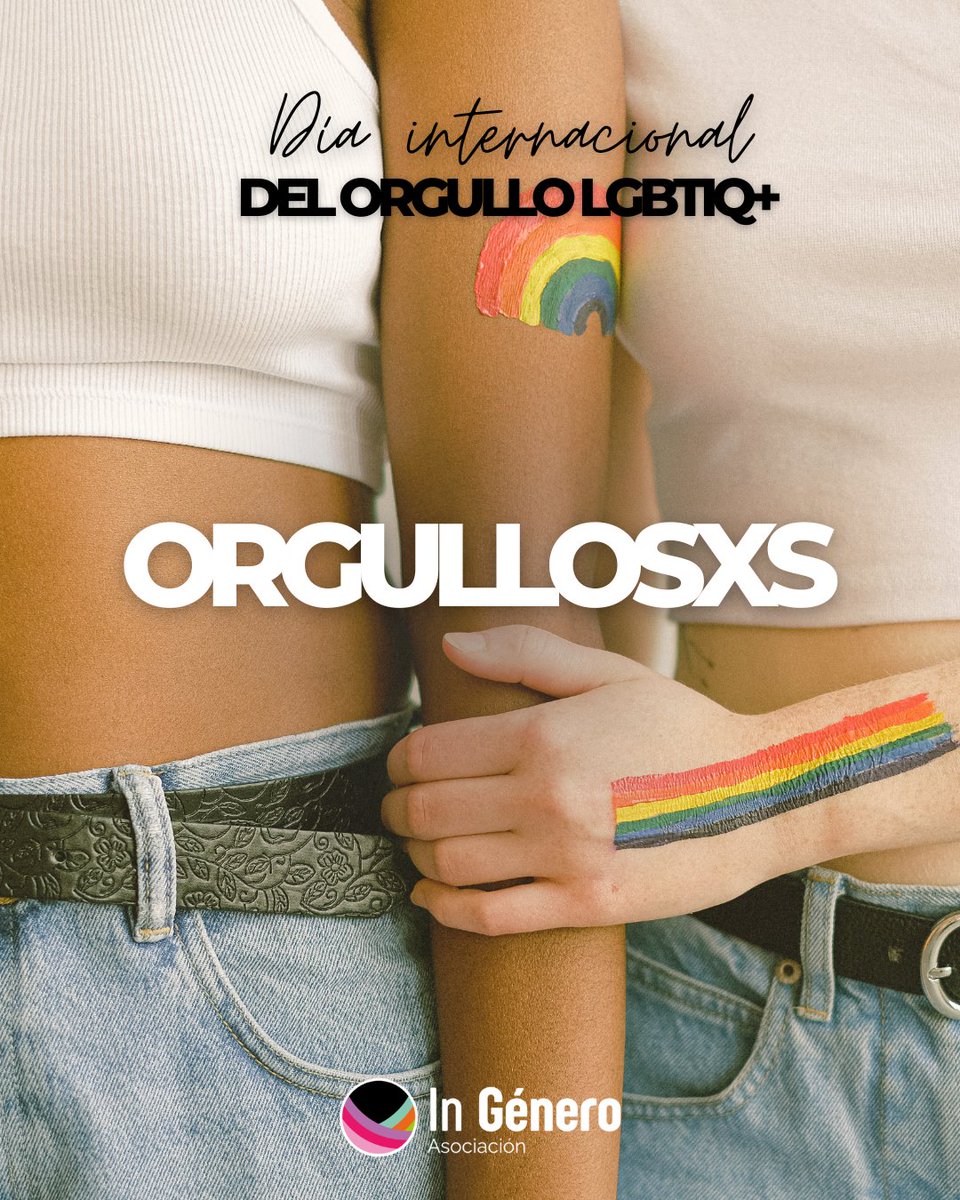 GeneroIn's tweet photo. 🌈Día Internacional del Orgullo LGTBIQ+

Celebramos la diversidad y defendemos el derecho de todas las personas a vivir su identidad con libertad, respeto e igualdad.

#Orgullo2026 #OrgulloLGTBIQ #InGenero #Diversidad https://t.co/WRFwv4O7nQ