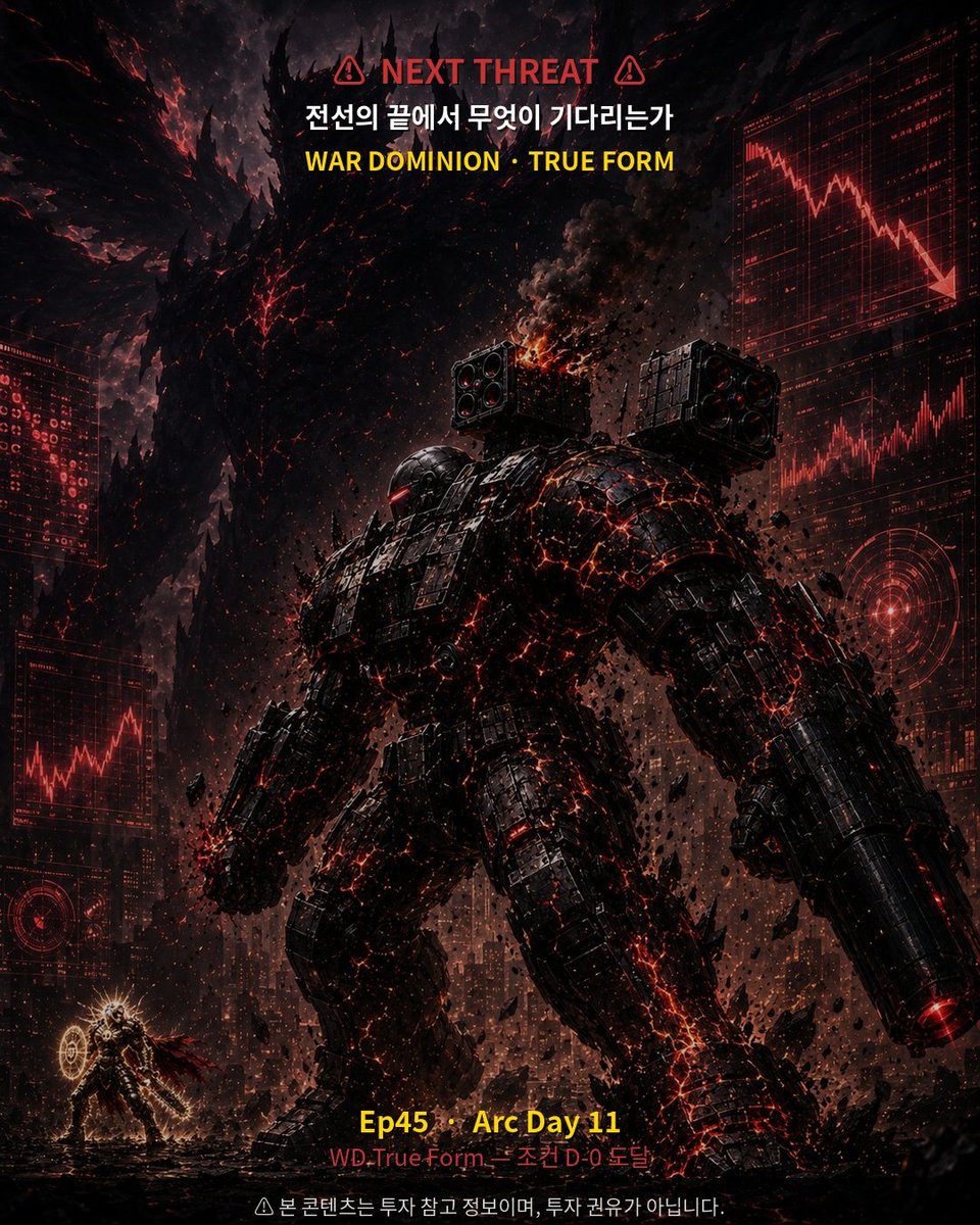 tiger18272's tweet photo. โ ๏ธ NEXT THREAT
์ ์ ์ ๋์์
๋ฌด์์ด ๊ธฐ๋ค๋ฆฌ๋๊ฐ.
WAR DOMINION โ TRUE FORM
์กฐ๊ฑด D-0 ๋๋ฌ.
Ep45. Arc Day 11.
arc_day โฅ 10 โ
arc_tension 87 โ
์ง์ง ์ ์ ์ด ์ด๋ฆฐ๋ค.
#WDTrueForm #Ep45์๊ณ #EDT https://t.co/nVssJtkV6D