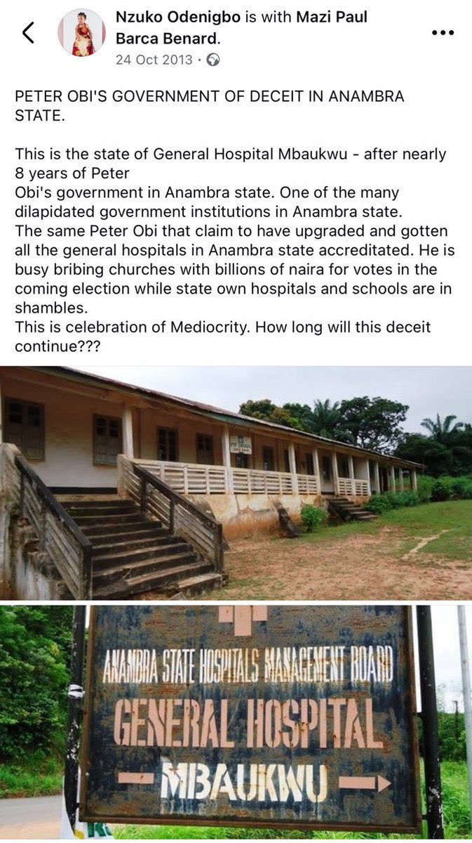 trisnite's tweet photo. @Callme_Okey @Alaskah_cK @nwaocheimarvel @Magixlamy_ God will punish you and you no go kpai better for whitewashing the fraud that left Anambra in this condition and rather saved our money in the bank he has shares in. https://t.co/p6W2lWLQ6E