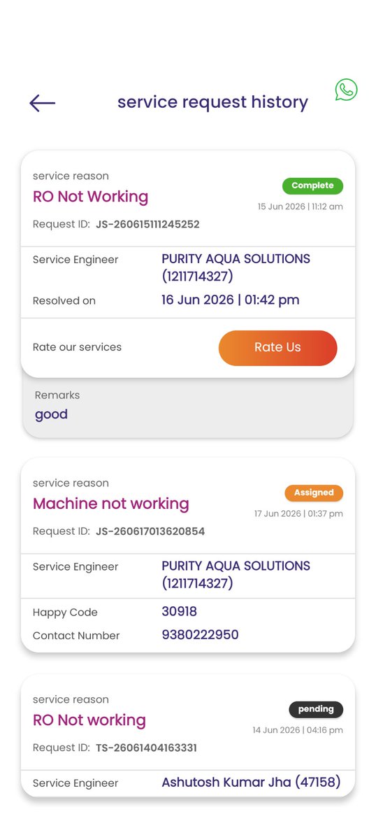 SKx404's tweet photo. @Livpure_India You guys are really shameless. I opened a ticket on 14th June saying RO is not working. You create multiple tickets on behalf of me and happily close without any resolution. Customer support, technician who visited give priority Hindi. https://t.co/ndDktJ1s3c
