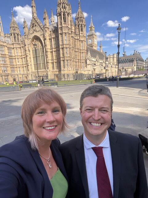 NwlPathology's tweet photo. Yesterday, our Managing Director, Angela Jean-François, and Director of Digital, Data and IT, Matthew Connell, joined colleagues at the House of Commons to celebrate Biomedical Science Day with the Institute of Biomedical Science 🔬

#TeamNWLP #NorthWestLondonPathology https://t.co/jyofW00fB8